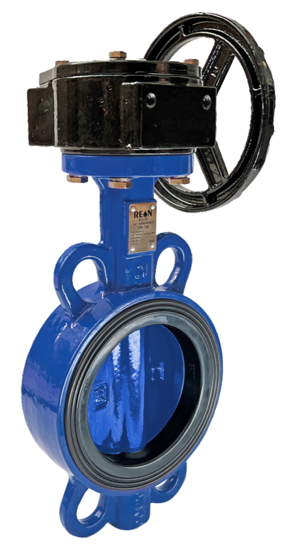 Фото Дисковый поворотный затвор с редуктором REON тип RSV82 DN 300, артикул 300RSV82